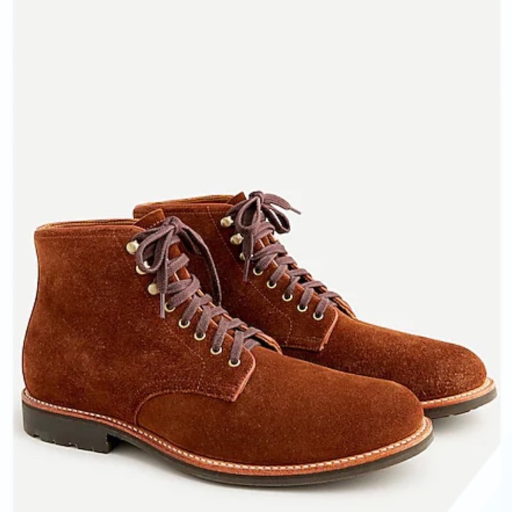 NEW (NWT) J. Crew Kenton Suede Plain-toe Boots Size 10.5